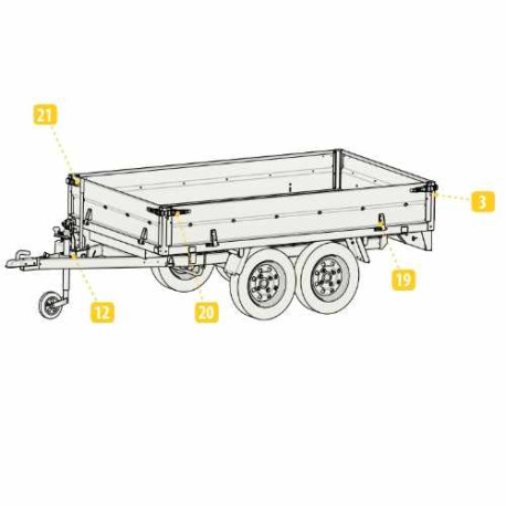 Poteau AVG/ARD Lider Benne 41580 , 39600 , 39600PE