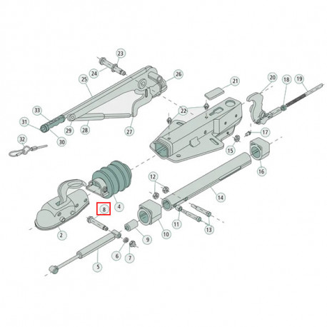 Vis de palier AL-KO 161S / 251S avant 1992