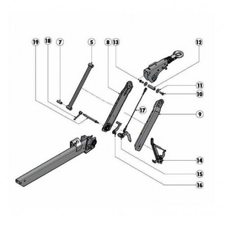 Entretoise commande de freinage AL-KO 160/270 VB Basic