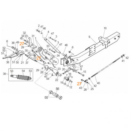 Axe AL-KO 352VB-2 B12 H11x35X29,5