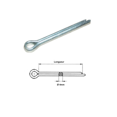 Goupille fendue diamètre 3,5x40