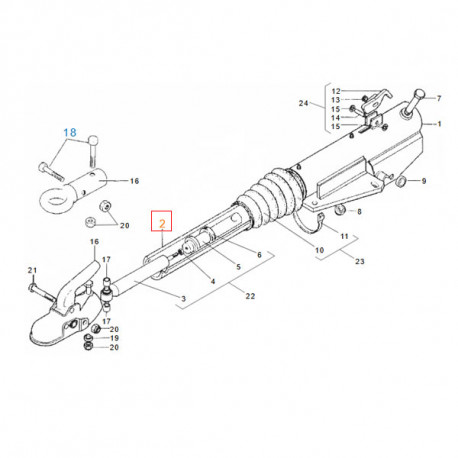 Tube de traction AL-KO FA 3,5