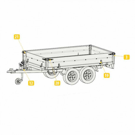 Poteau AVG/ARD Lider rehausse 38008