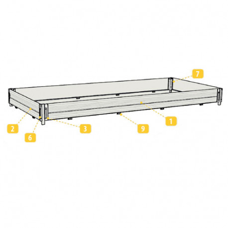 Panneau rehausse pleine AV / AR Lider 31003 / 33010