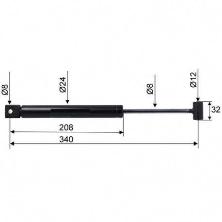 Amortisseur de freinage BPW PAV SR 1,3 X