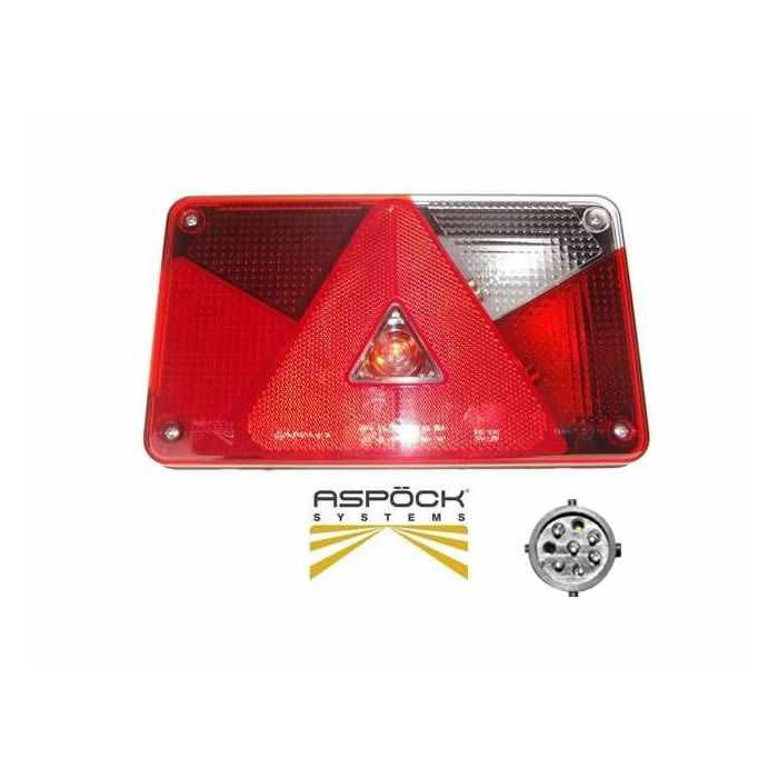 24-7000-007 Aspock Multipoint II Feu arrière gauche, avec ampoules Multipoint  II ▷ Camions AUTODOC prix et avis