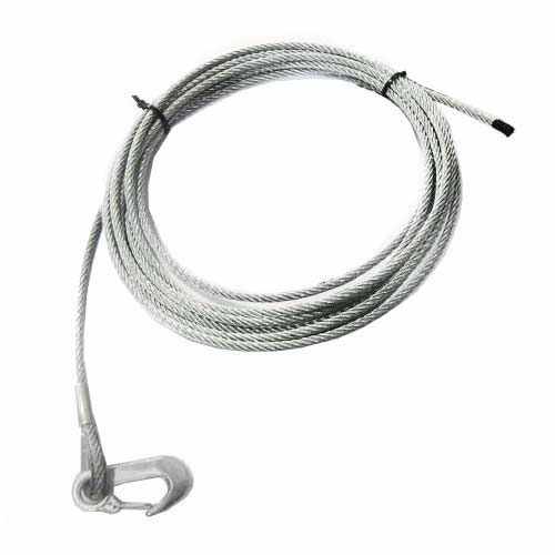 Câble de treuil à câble acier avec crochet Ø6mm 8,5m