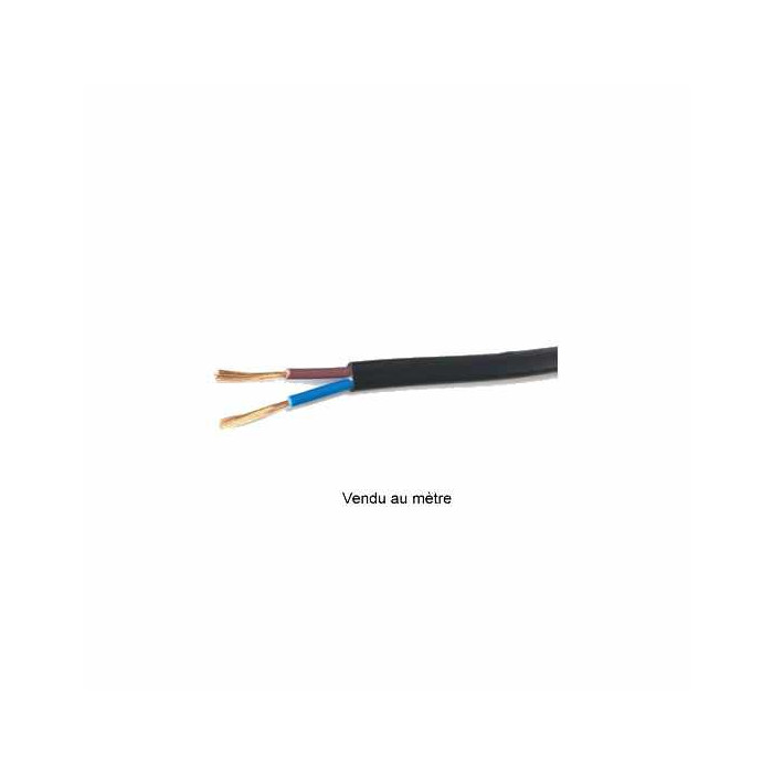 Câble électrique souple 2 x 0,75 mm² vendu au mètre